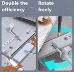 Premium Microfiber Flat Mop for Floor Cleaning M-6 Removable Washable Cleaning Pad and Mop - Image 3