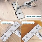 Premium Microfiber Flat Mop for Floor Cleaning M-6 Removable Washable Cleaning Pad and Mop - Image 2