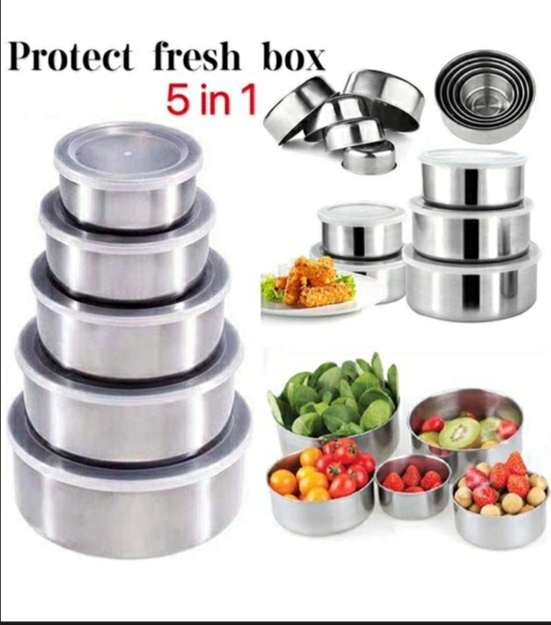 WhatsApp Image 2024-12-05 at 22.34.2 (1) Protect Fresh Box 5 Pieces High Quality Stainless Steel Ware Set - Image 1