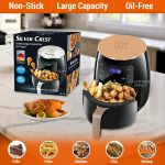 Silver Crest Extra Large Capacity 6 Liter Digital LED Touch Screen Without Oil Automatic Shut-Off Air Fryer - Image 3