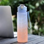 1L Water Bottle Purple Blue Pink Black Color Trending Water Bottle - Image 3