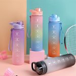 1L Water Bottle Purple Blue Pink Black Color Trending Water Bottle