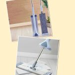 Aluminum Alloy Panel Flat Mop Without Hand Washing Flat Mop With Thick Rod Flat Mop For Home Use