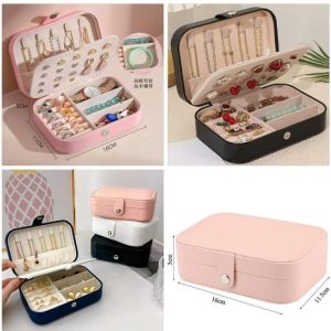 All Season Large Capacity Travel Jewellery Box Premium Velvet