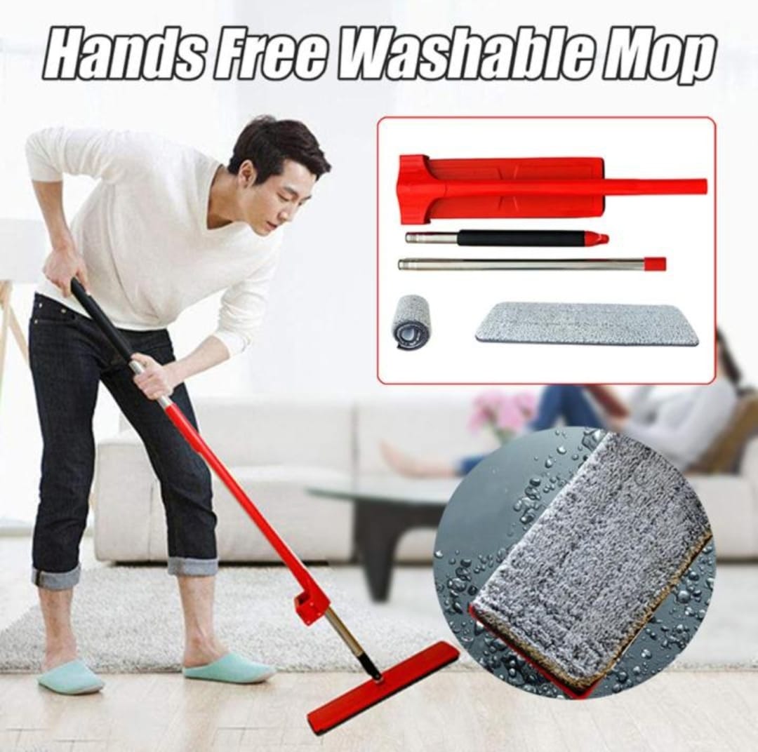 M6 Mop – 360° Self Cleaning Flat Squeeze Mop with Microfiber Pad - Image 2