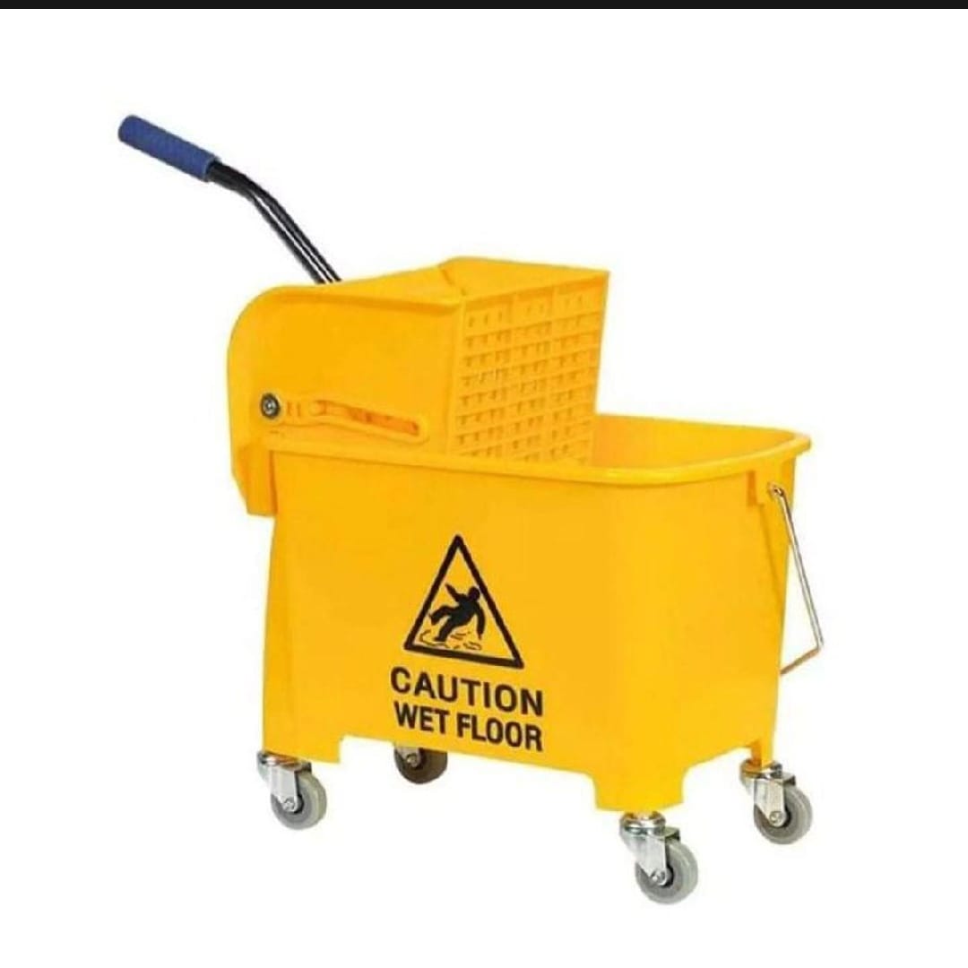 20L Industrial Mop Bucket with Wringer Basket | Heavy Duty Cleaning Bucket - Image 2