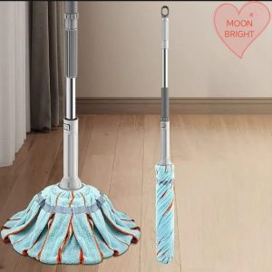 Adjustable Long Handle Floor Cleaning Towel Mop