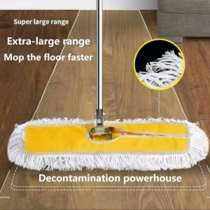 Industrial Dust Mop – Large Floor Cleaning Broom with Steel Handle