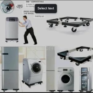 360° Adjustable Appliance Moving Base – Heavy Duty Refrigerator & Washing Machine Stand
