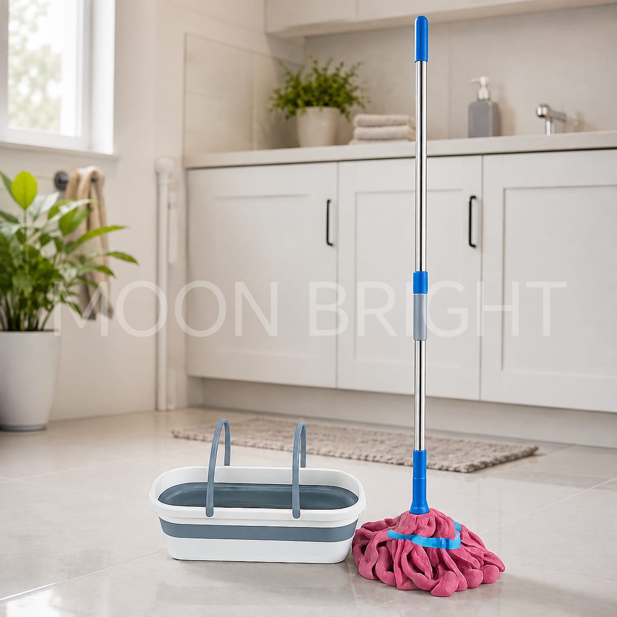 Towel Mop with Bucket Set – Floor Cleaning Mop for Home & Kitchen - Image 2
