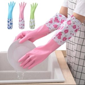 Waterproof Long Sleeve Dishwashing Gloves - Kitchen Hand Gloves 1Pair